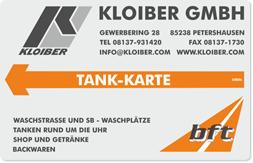 Kloiber-Tankkarte beantragen